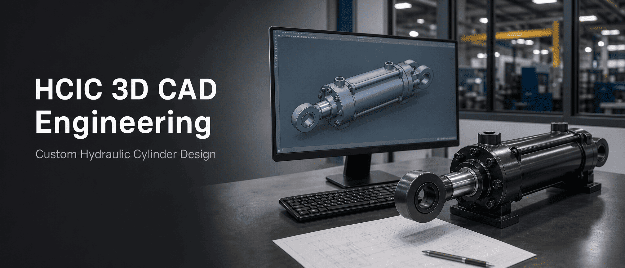 تقوم HCIC بتحديث مواردها الهندسية ثلاثية الأبعاد CAD للأسطوانات الهيدروليكية المخصصة