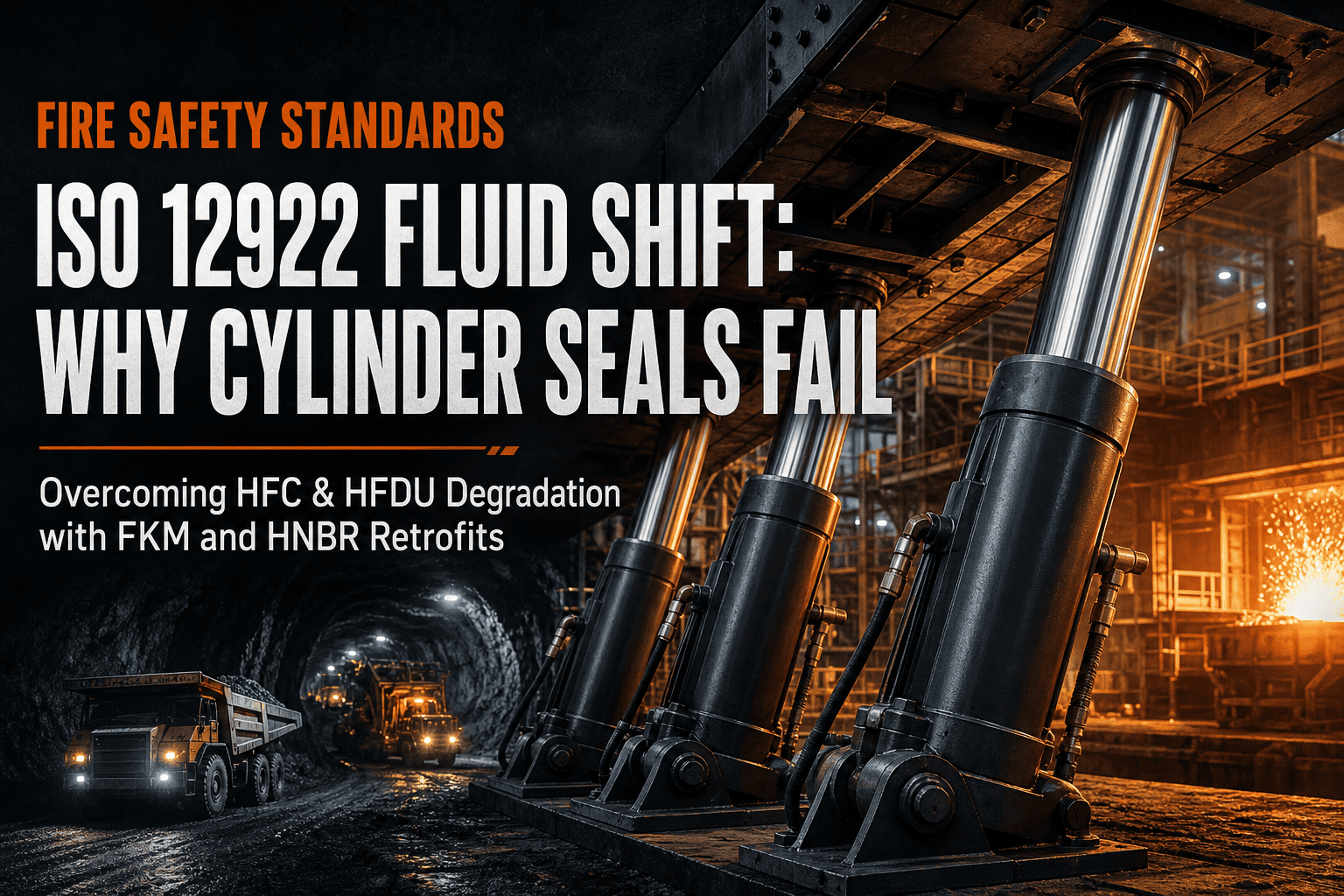 التحول العالمي في مجال السلامة من الحرائق: لماذا يفرض المعيار ISO 12922 HFDU وسوائل HFC إعادة تصميم سدادات الأسطوانات الهيدروليكية